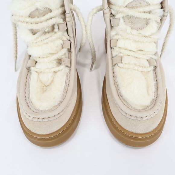 NWOB Cole Haan All-Day Summit Chukka Angora Fur Lace-Up Ankle Bootie Size 6 - Picture 7 of 11